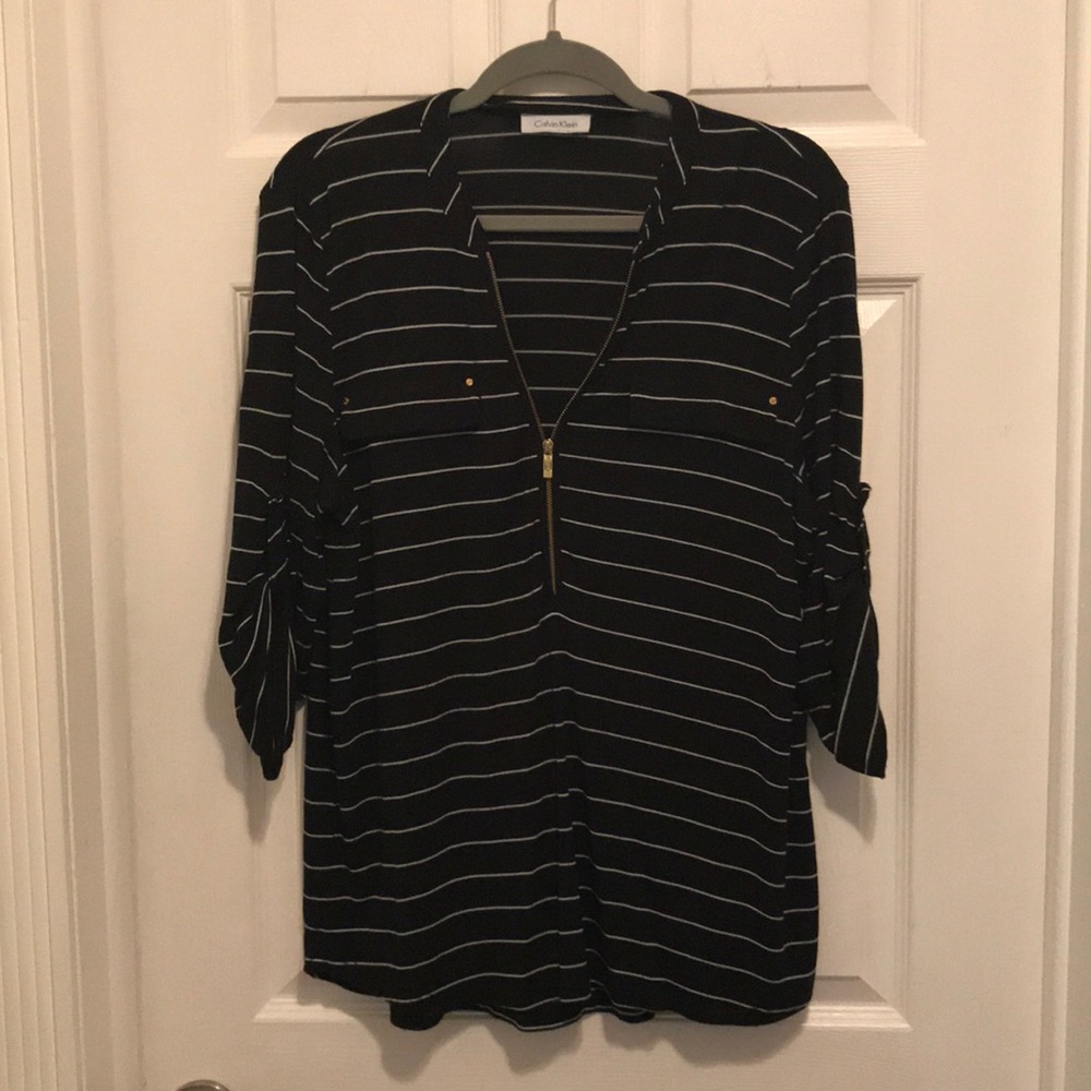 Calvin Klein Ladies Zipper Top